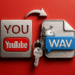Cómo convertir videos de YouTube a WAV 🎧 Descubre el truco para audio perfecto ¡YA! 🔥 8 Cómo convertir videos de YouTube a WAV - Ilustración con logo de YouTube y archivo WAV conectados por una flecha, guía sobre cómo convertir videos de YouTube a WAV en Android.