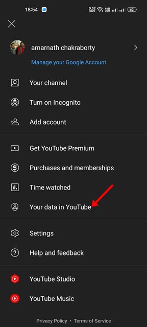 YouTubeでコメント履歴を確認する方法:今すぐ削除✂️ 23 モバイル版 YouTube のデータ