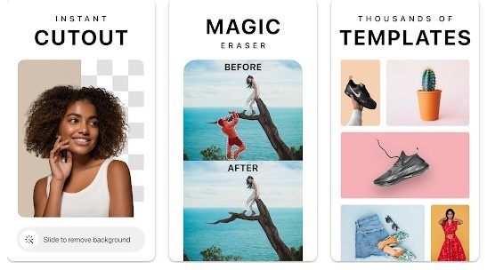 Androidの背景を簡単に削除:AIマジック🚀48 Editor Pixelcut con borrador de fondo AI
