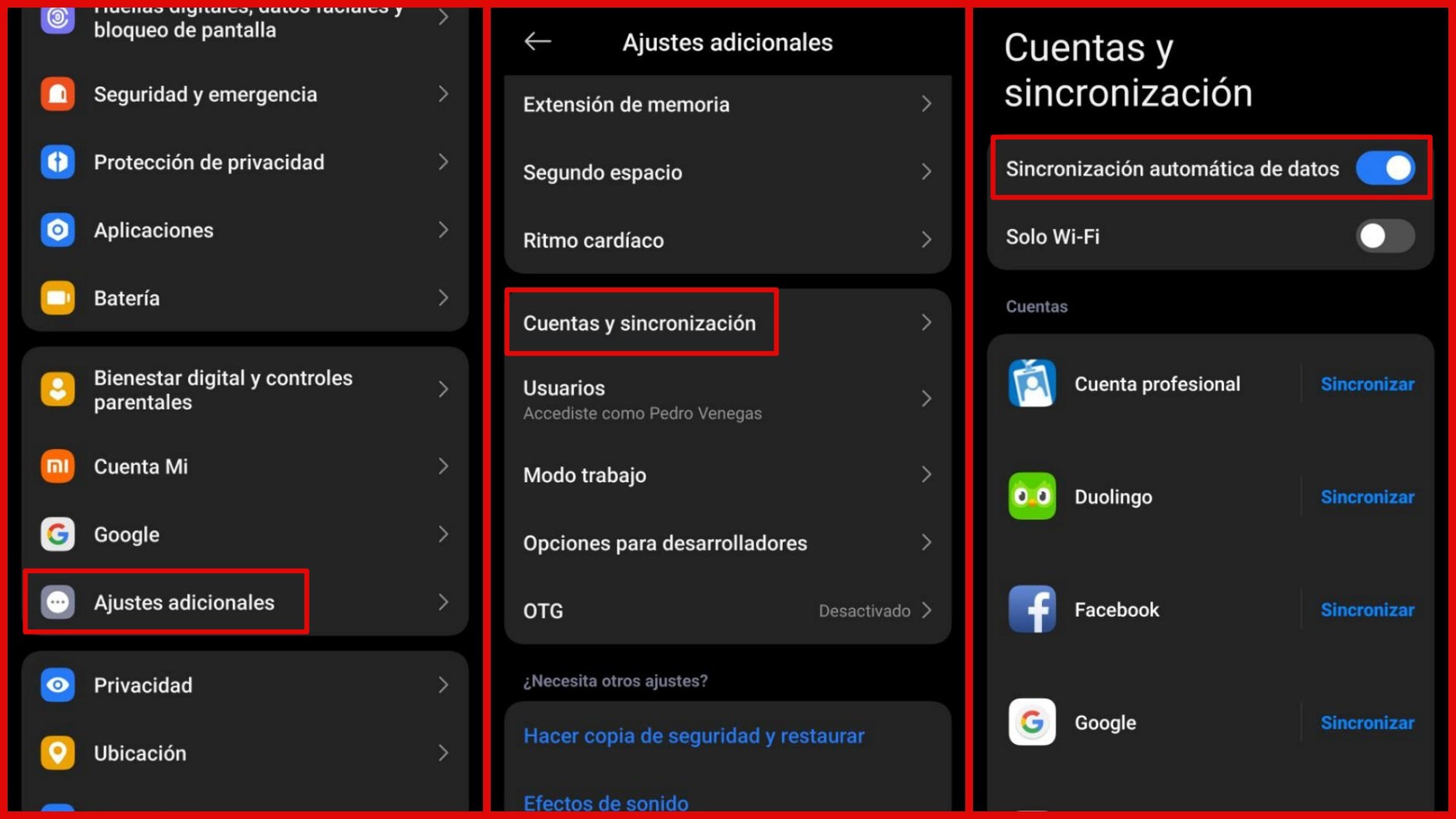 遅いスマートフォン:これらの3つのオプションをオフにして飛行しましょう🚀9 Androidでの自動アカウント同期設定