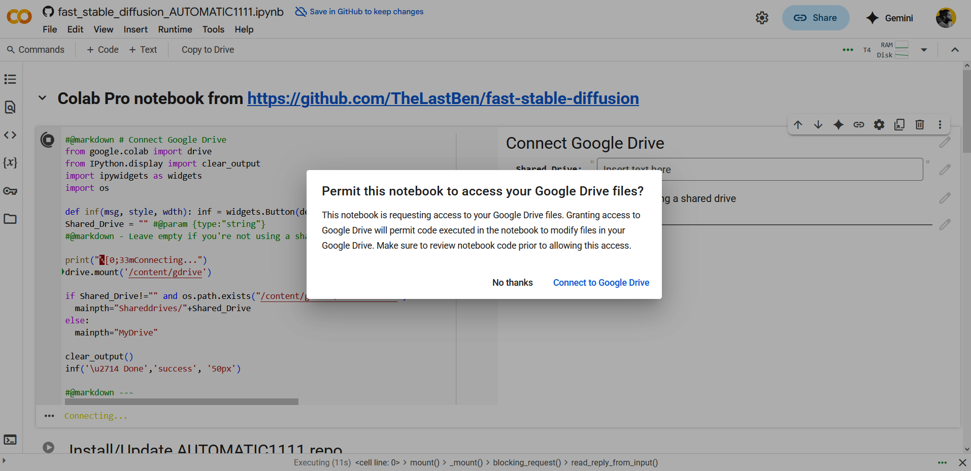 GIMP Stable Boy: evita Adobe e crea magia gratuitamente 💥🚀 19 Esecuzione del notebook Stable Diffusion su Google Colab