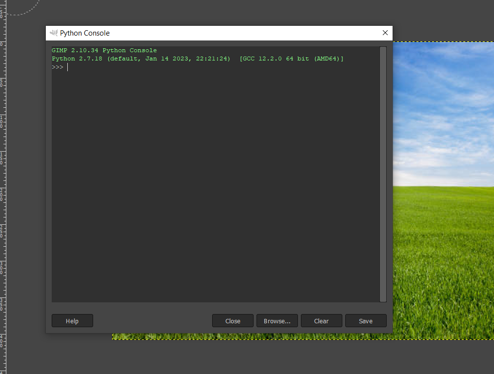 GIMP Stable Boy: evita Adobe e crea magia gratuitamente 💥🚀 24 Console Python in GIMP per verificare l'integrazione