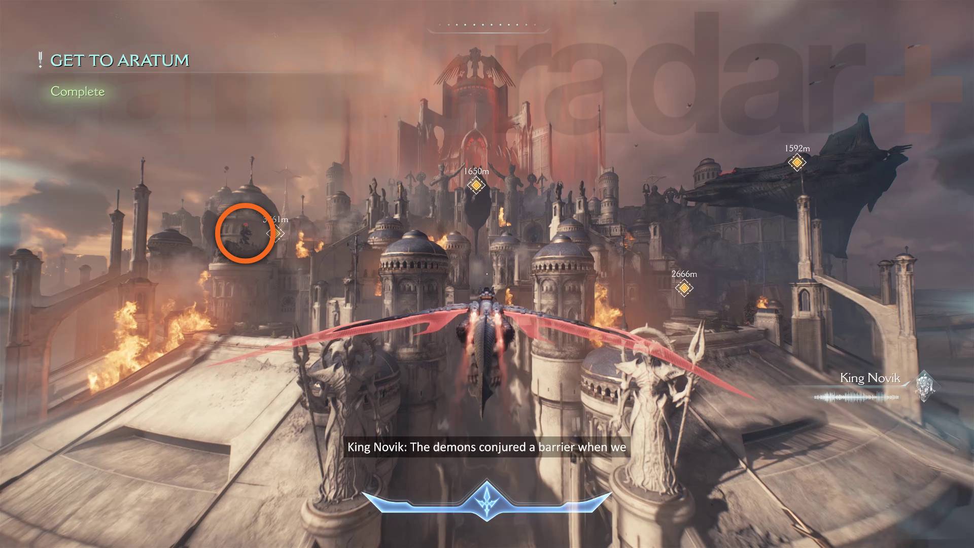 Secret Aratum Layovers: How to find them NOW 🚀 6 Secret Layover 1 in Doom The Dark Ages, damaged tower marked with an orange ring