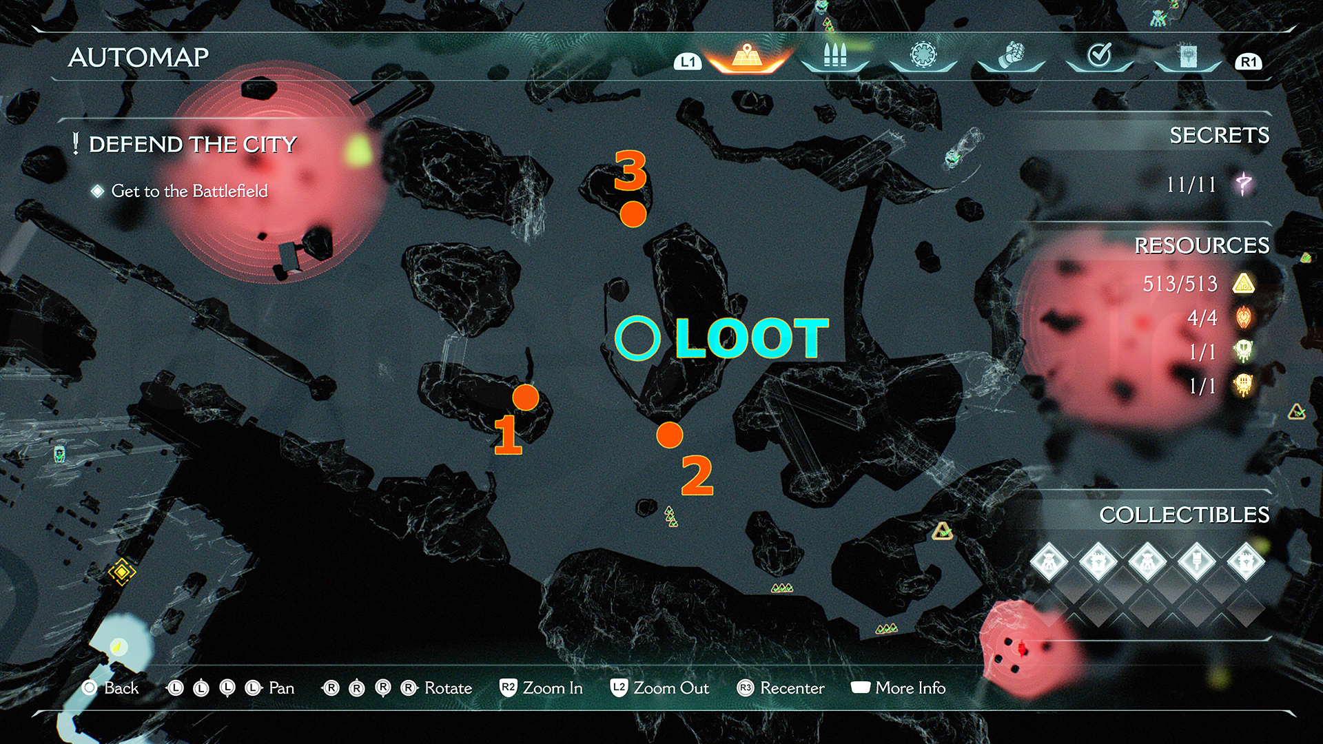 Standorte der Wolfsstatuen in „Die Belagerung Teil 1“, Doom: Das dunkle Zeitalter