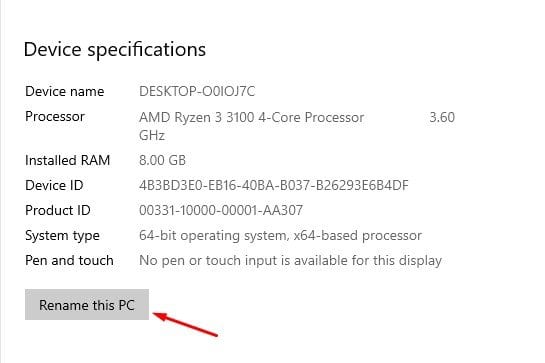 Renommer mon PC : fait en 10 secondes, adieu les noms bizarres 🔥 48 Bouton « Renommer ce PC » dans les paramètres Windows