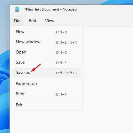 Windows 11でバッチファイルを保存する