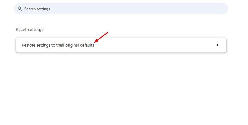 Confirmer la réinitialisation de Chrome
