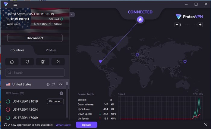 Désactiver le VPN pour corriger l'erreur RESULT_CODE_HUNG dans Chrome