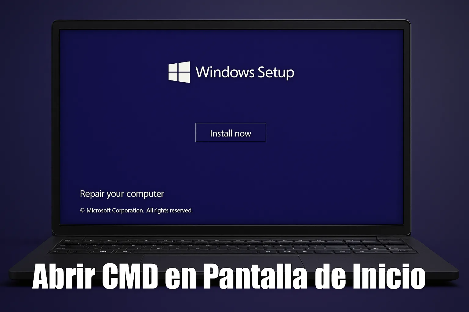 Comment ouvrir CMD sur l'écran de démarrage de Windows