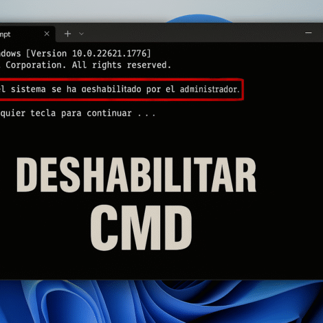Cómo desactivar el Símbolo del sistema en Windows 11