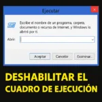 How to disable the Run box