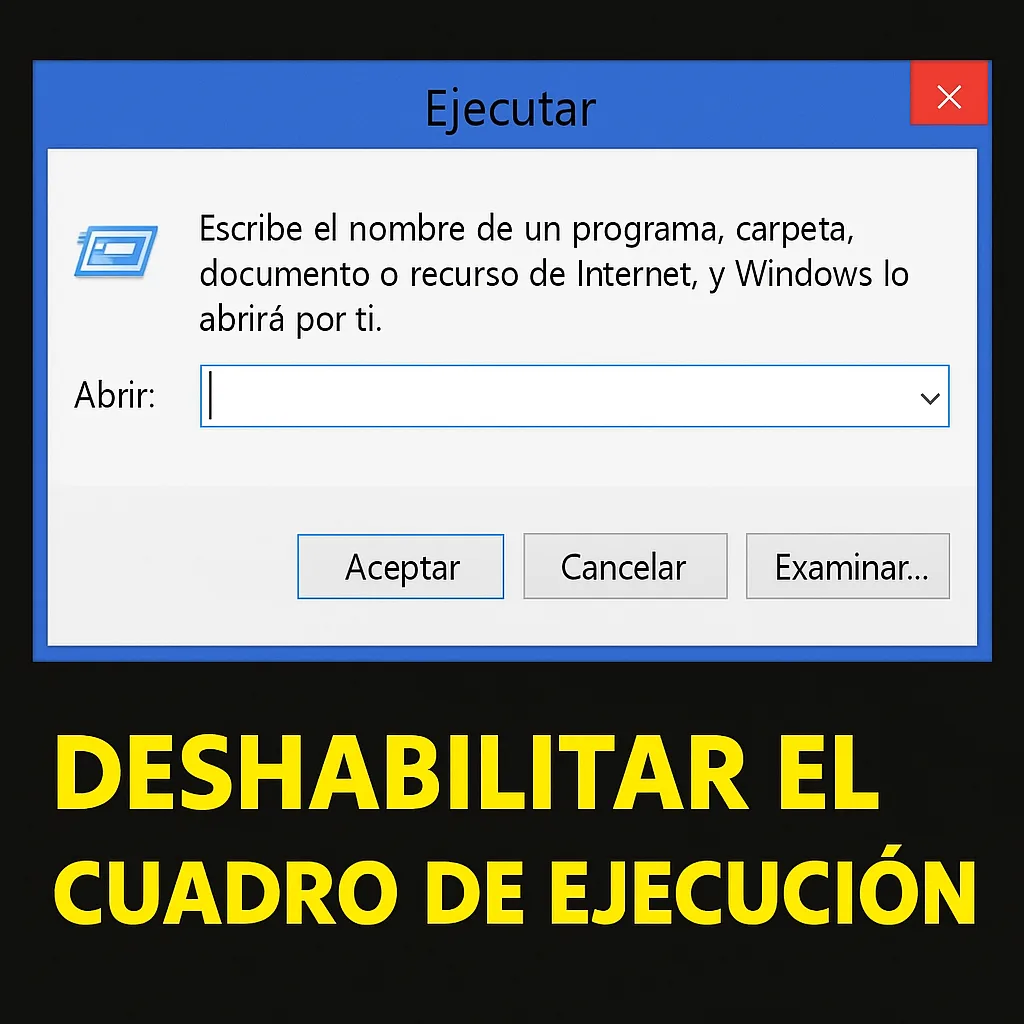 How to disable the Run box