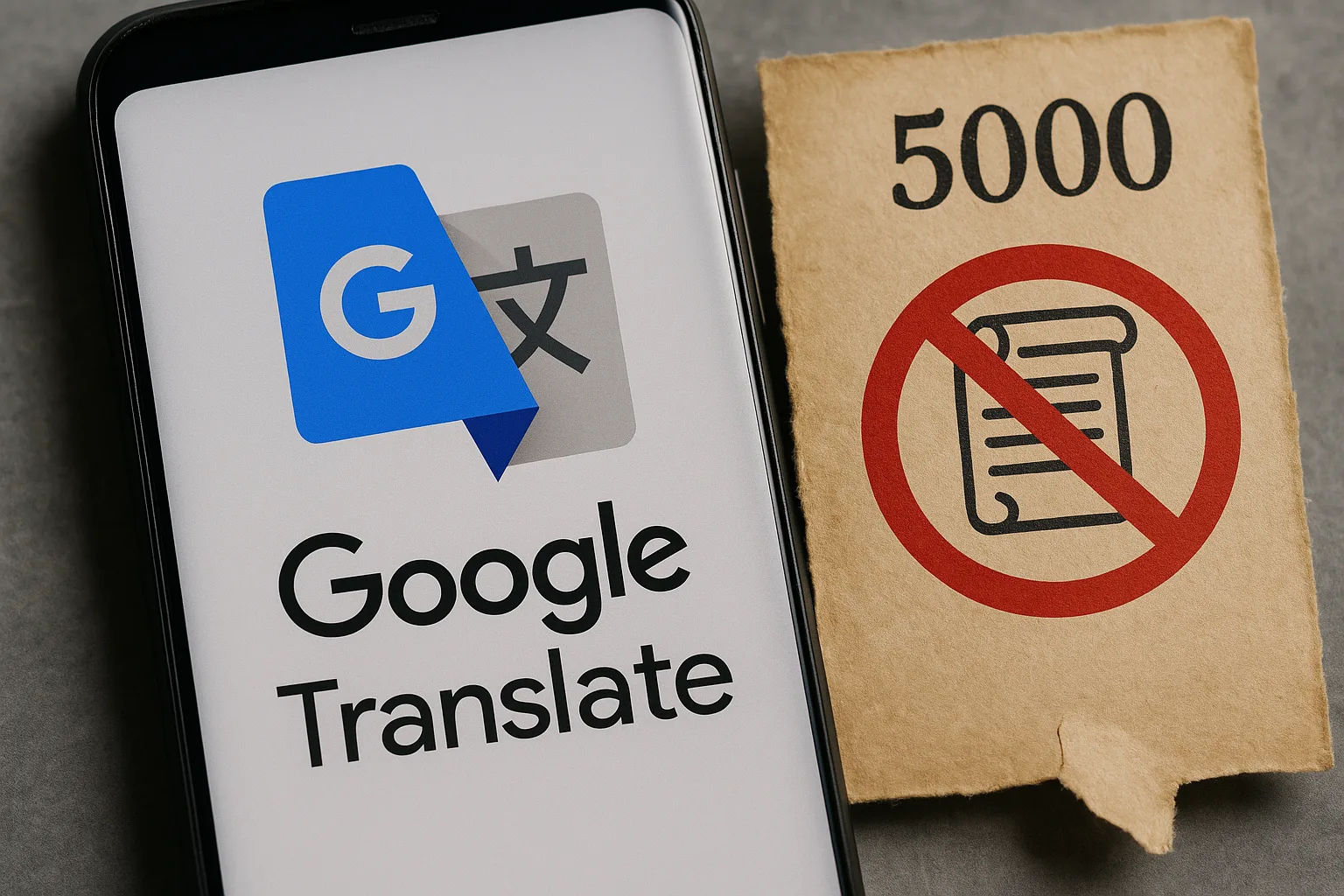 Google Translate'te 5000 karakter sınırı