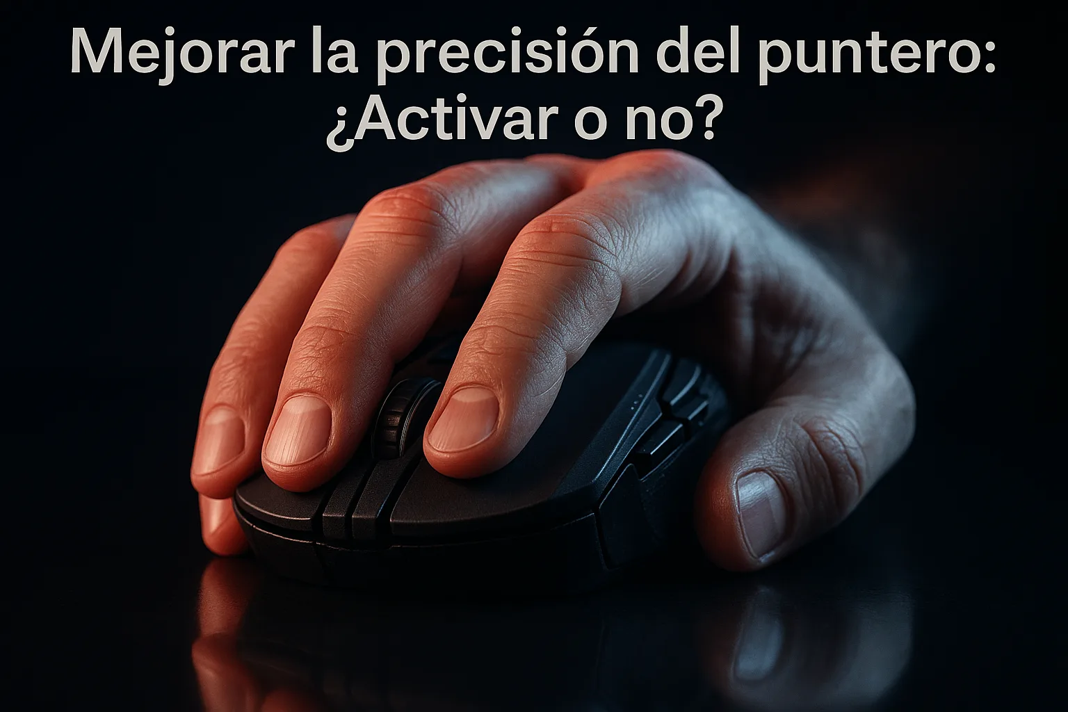 Améliorer la précision du pointeur : activer ou désactiver