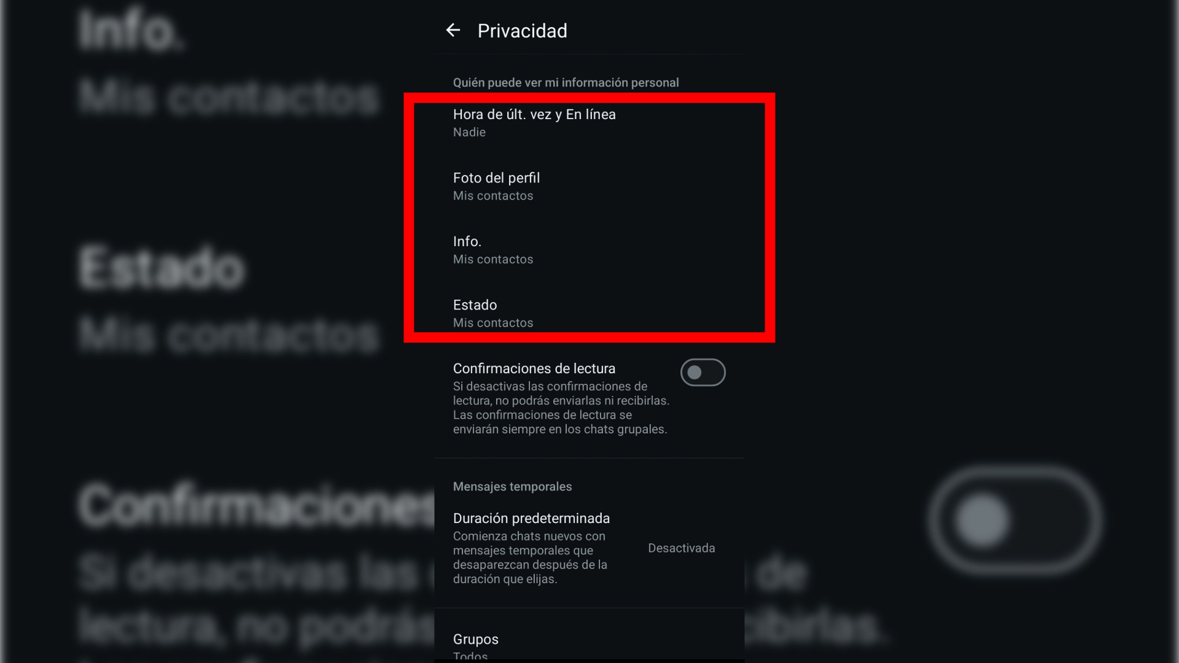 Blindar WhatsApp: 5 pasos rápidos para no ser espiado 🔒 8 Configurar privacidad para ocultar información personal en WhatsApp
