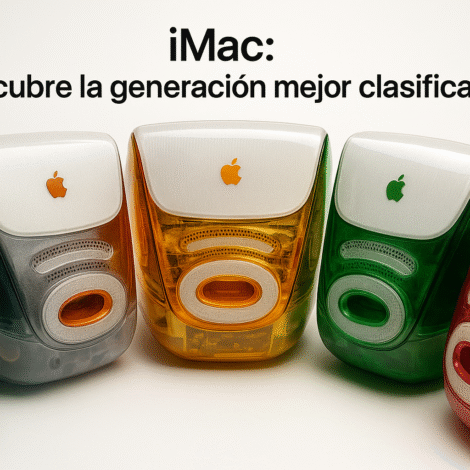 iMac: Ostateczny ranking od najgorszej do najlepszej generacji 🔥💻 1 Stwórz wersję tego obrazu, ultrarealistyczną, o najwyższej jakości i teksturach w formacie poziomym, używając tego tytułu na komputerze iMac. Odkryj pokolenie z najwyższą pozycją! 🥇