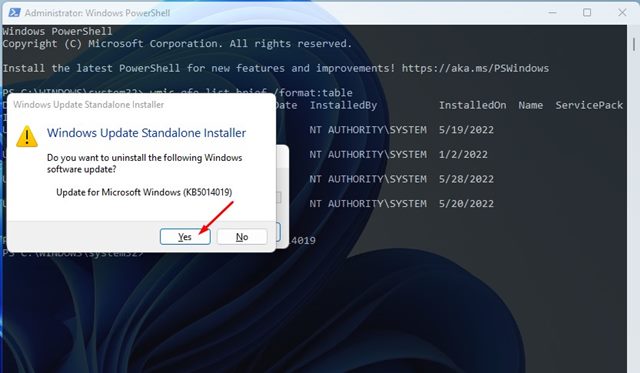 Windows 11-uppdateringar: Det dolda sättet som ingen använder 😱 82 Bekräfta avinstallation av uppdateringen