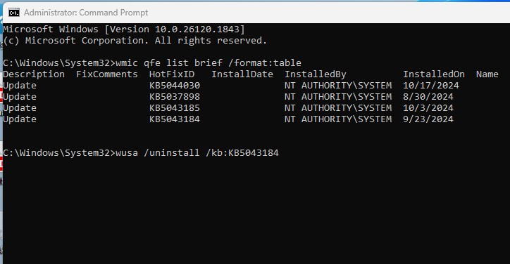 Windows 11-uppdateringar: Det dolda sättet som ingen använder 😱 88 Kör avinstallation med CMD