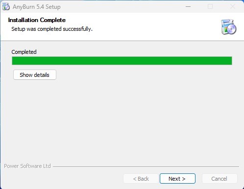 Interfaccia AnyBurn che mostra le opzioni di conversione