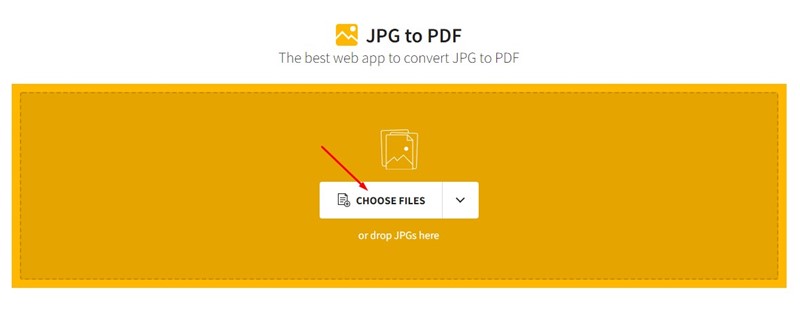 Scegli i file PNG da convertire in PDF in Smallpdf