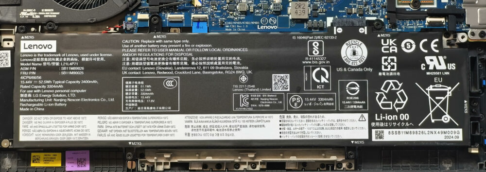 ThinkPad T14 Gen 4 AMD 内置电池已移除