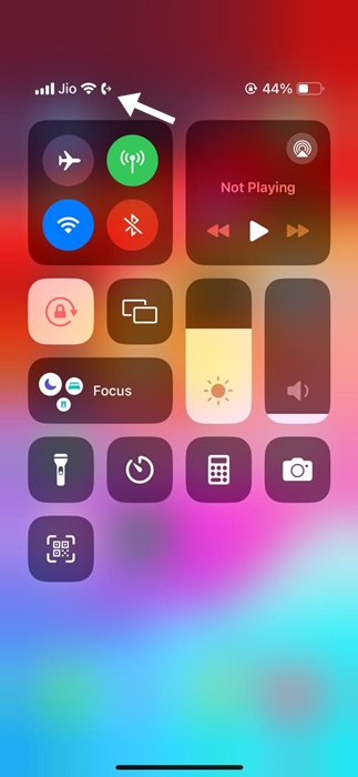 Aktiv omledningsikon iPhone