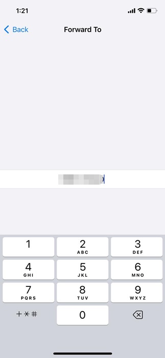 iPhone-vidarekopplingsnummer