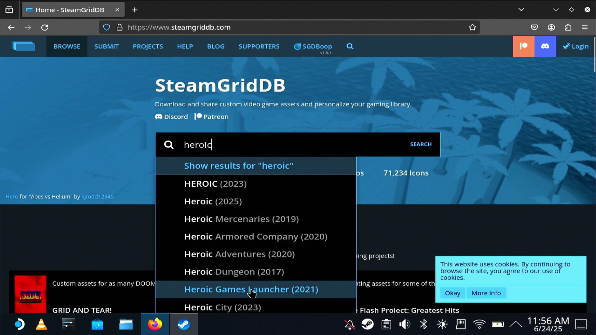 Steam Deck: Multiplica tu biblioteca con Heroic en 5 pasos fáciles 💥💻 20 Página de SteamGridDB con arte para Heroic Games Launcher