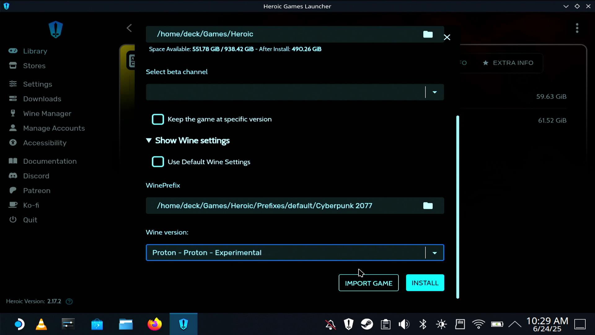 Steam Deck: ขยายคลังของคุณด้วย Heroic ใน 5 ขั้นตอนง่ายๆ 💥💻 17 Configurando Proton Experimental en Heroic Games Launcher para Steam Deck