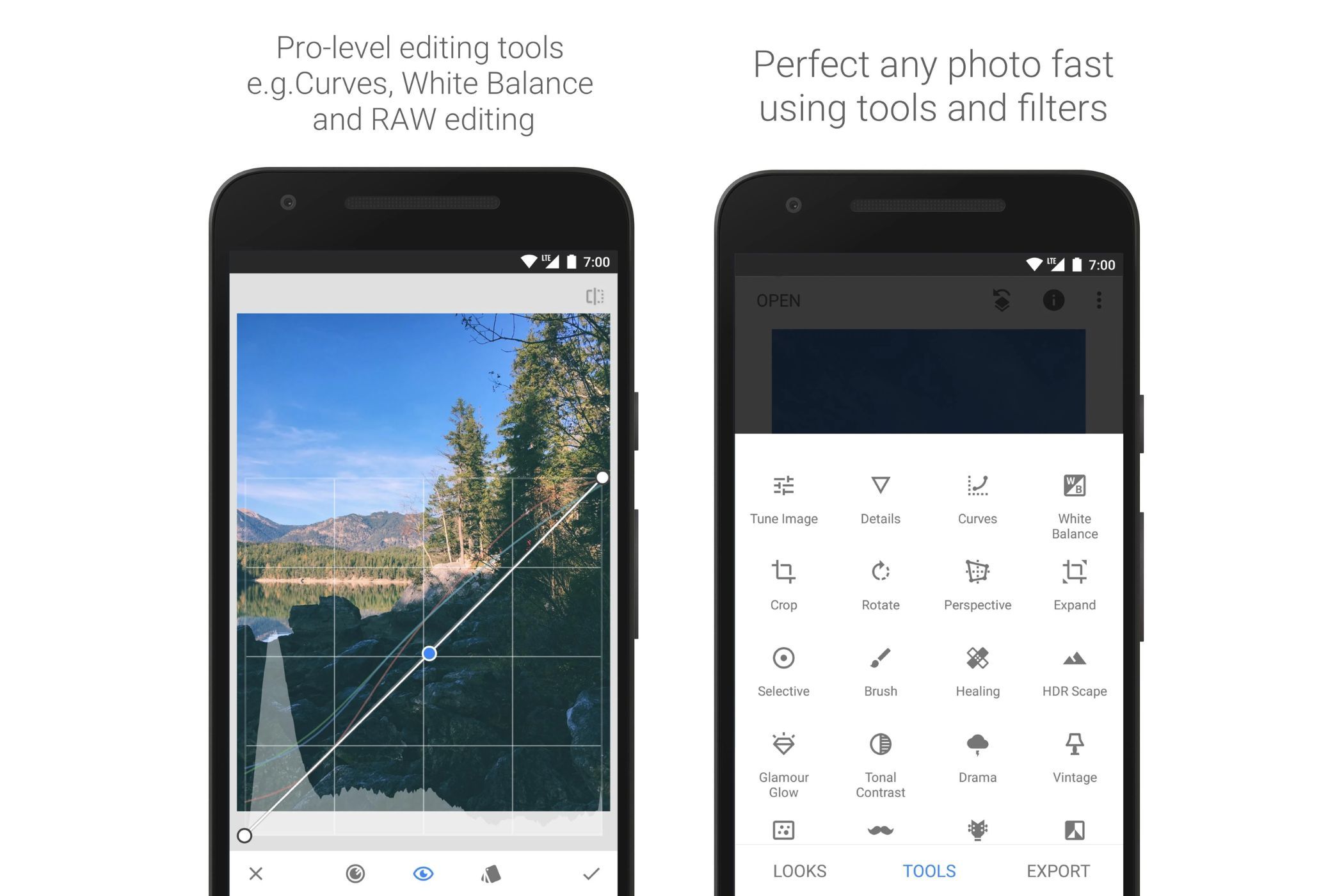 Hidden Google Apps: Gallery, Go, and PhotoScan 🚀 15 Interface with precise editing tools in Snapseed