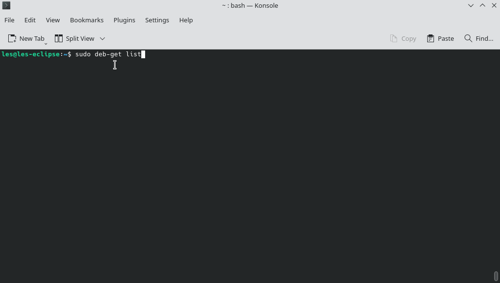 Liste complète des applications installables avec deb-get sous Linux