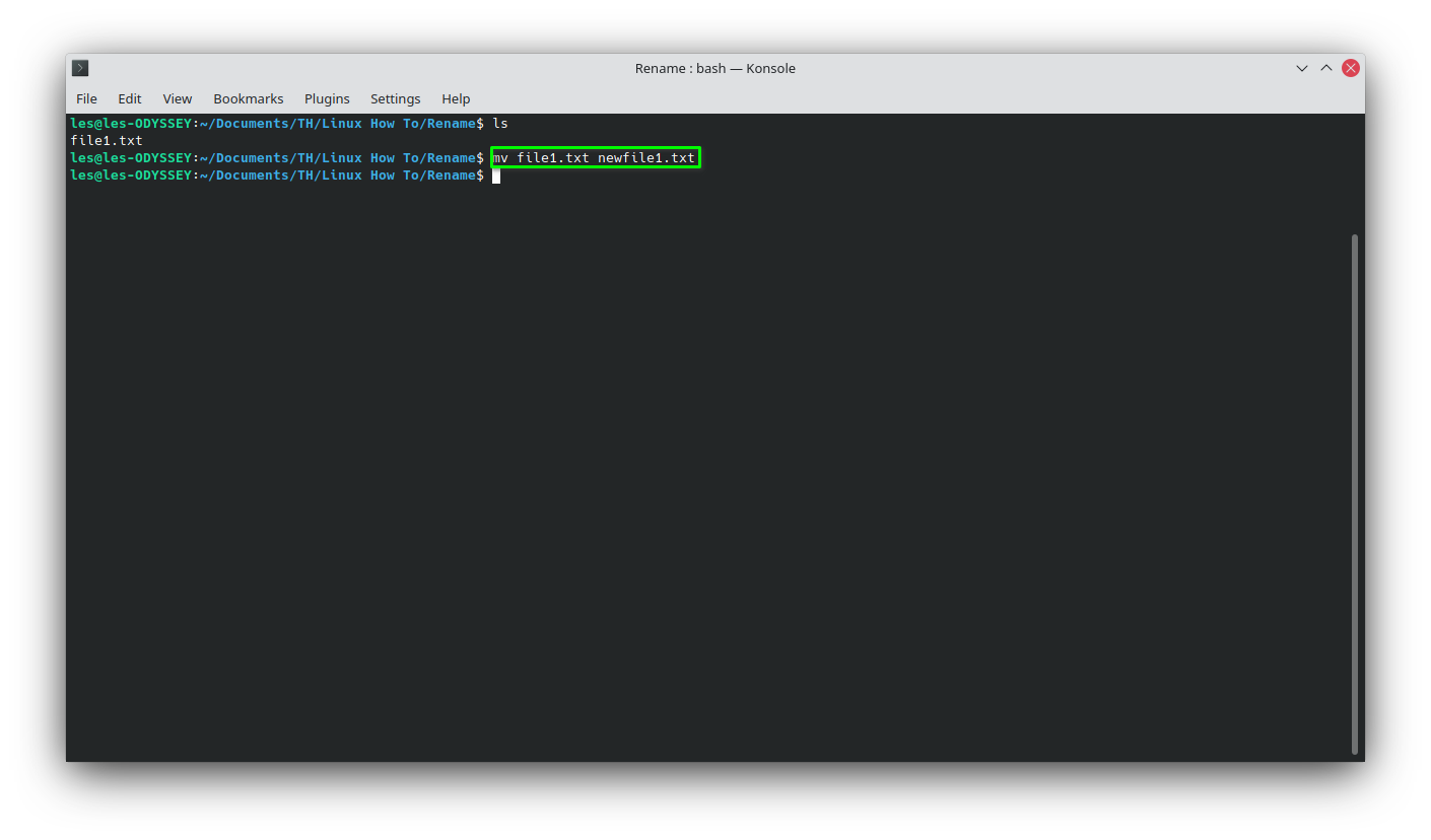 Déplacer et renommer des fichiers sous Linux avec la commande mv