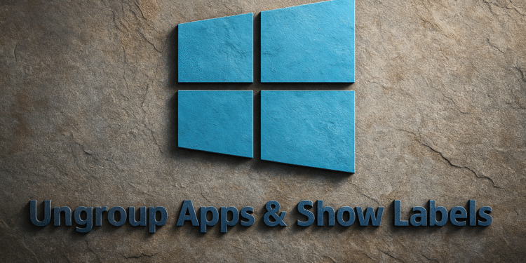 Как разгруппировать приложения в Windows 11