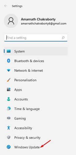 Opciones de Windows Update