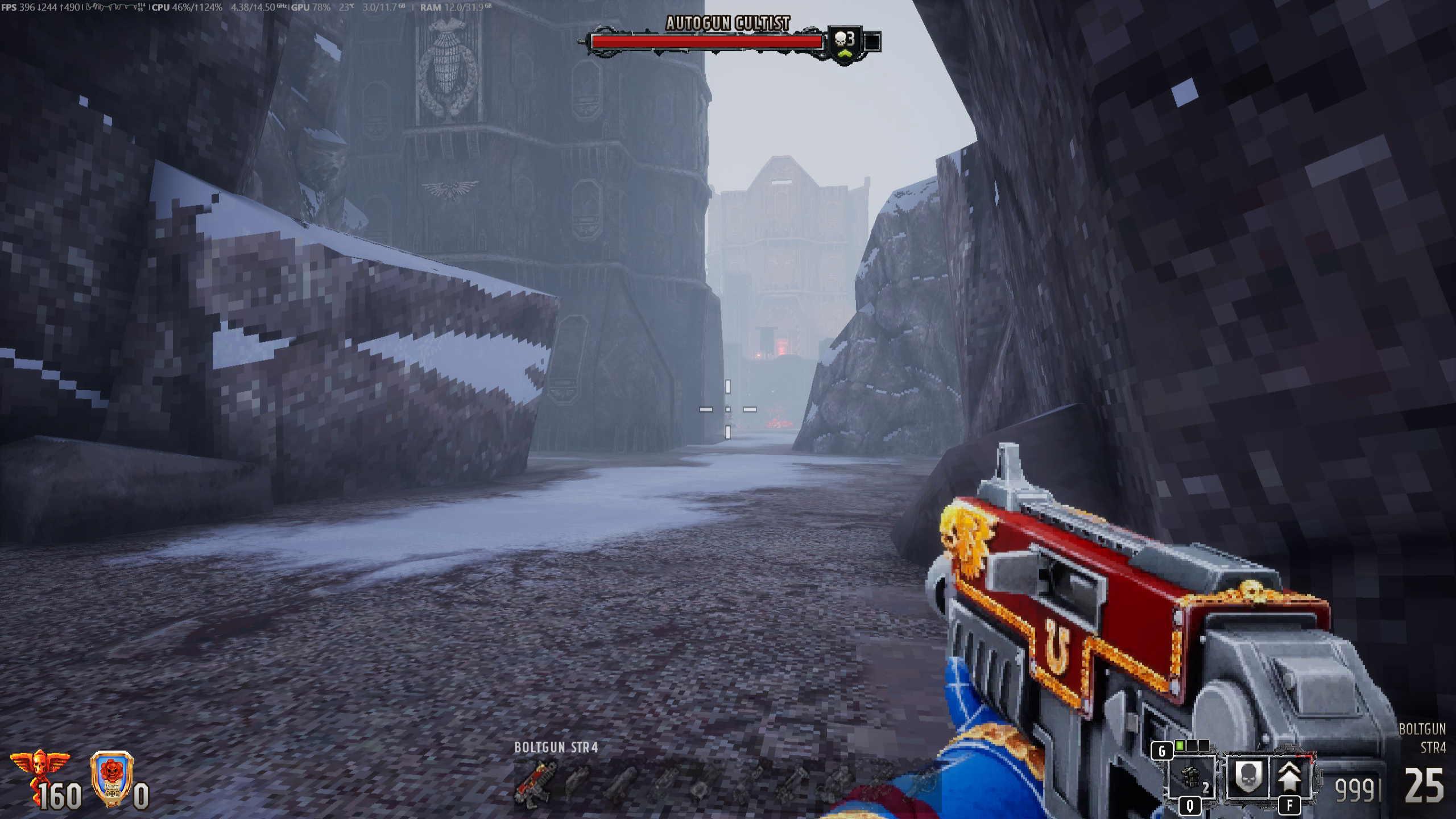 Szczegółowy widok monitora wydajności Steam z pełnymi danymi metrycznymi