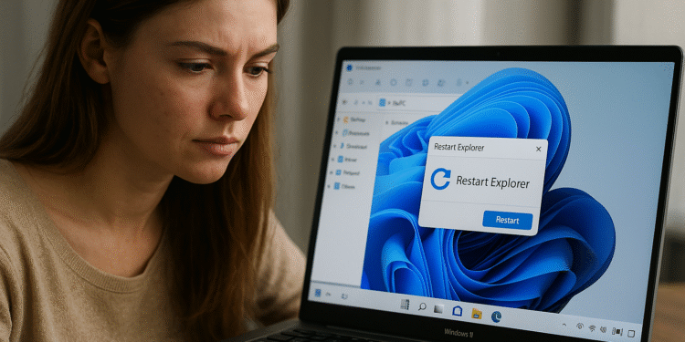 أعد تشغيل مستكشف Windows 11