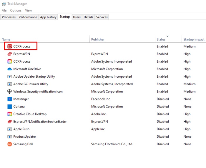 CCXProcess.exe O processo oculto que deixa seu PC lento 😱 12 Processo do Adobe CCX no Gerenciador de Tarefas