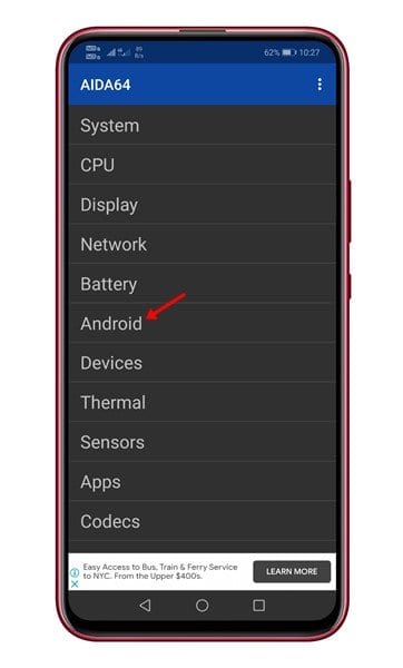 お使いのデバイスが32ビット版か64ビット版のAndroidを実行しているかを確認する方法 - すぐに確認して改善しましょう システムアーキテクチャを表示するにはAndroidオプションを選択してください