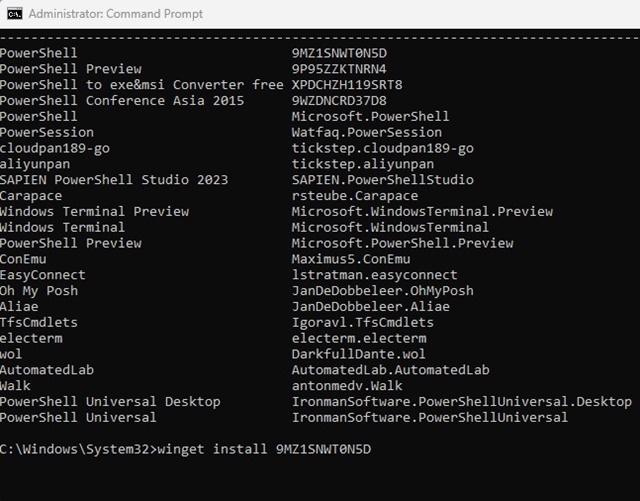 Actualizar PowerShell en Windows: todos los métodos 28 Instalación de PowerShell mediante WinGet