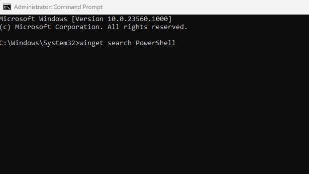 Actualizar PowerShell en Windows: todos los métodos 24 Búsqueda de PowerShell mediante WinGet