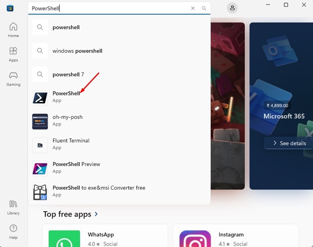 Actualizar PowerShell en Windows: todos los métodos 38 PowerShell en Microsoft Store