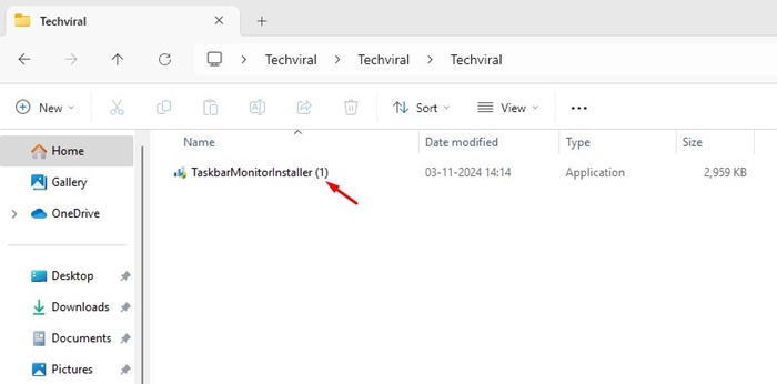تثبيت Taskbar Monitor على نظام التشغيل Windows 11 مع إظهار نافذة التنفيذ