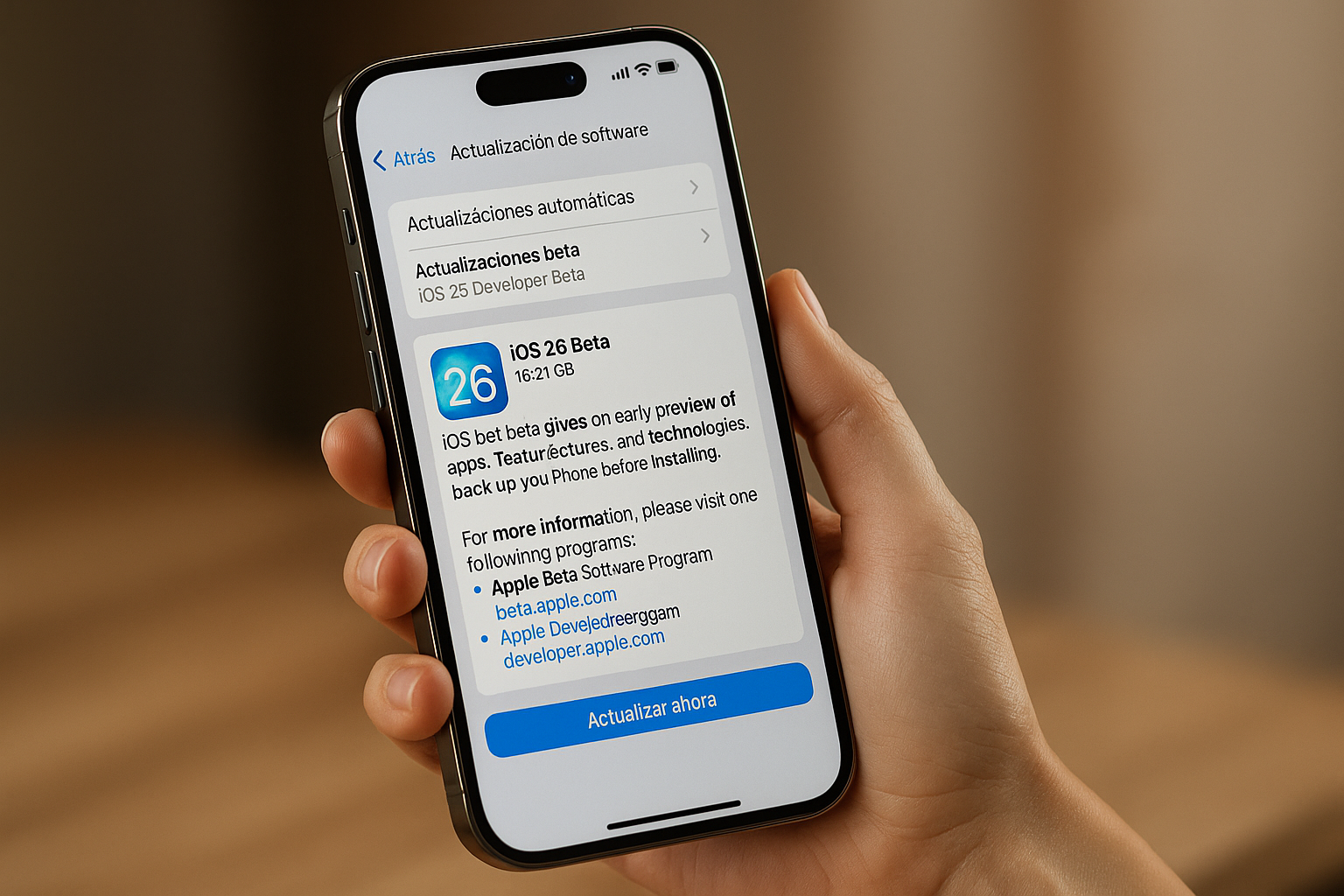 Cambios que traerá iOS 26