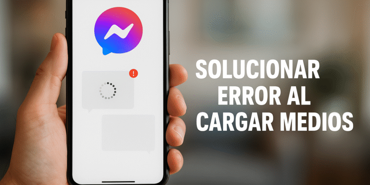 Error al cargar medios en Messenger