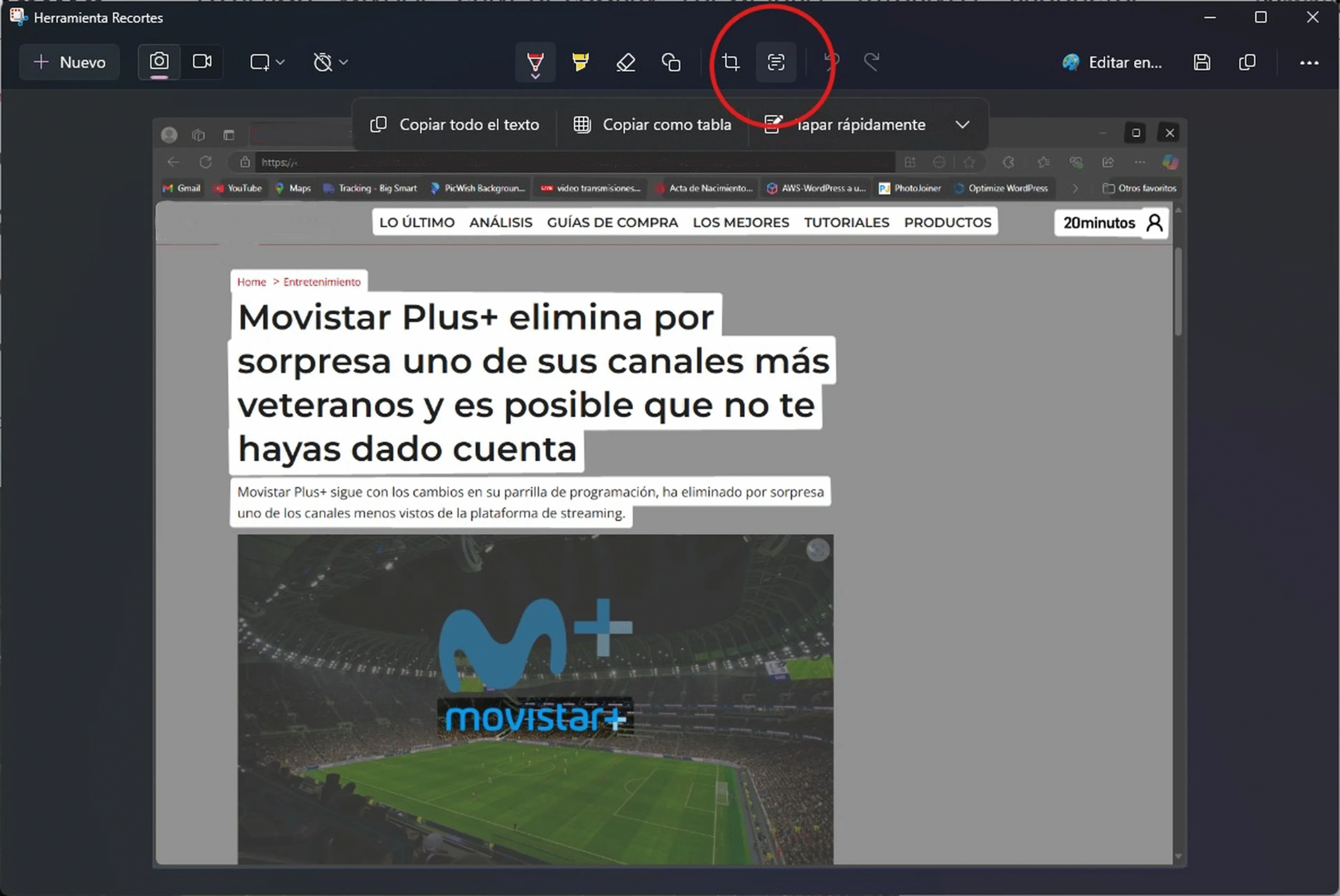 Windows discovers amazing features that will change your PC 🚀 14 OCR in the Snipping Tool