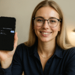 Android Actualizaciones pendientes - Persona sostiene un teléfono Android con "Pending downloads" en Google Play, ilustrando 5 soluciones rápidas para resolver actualizaciones pendientes de apps.