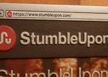 Screenshot del sito StumbleUpon e del logo in un browser, articolo sulle alternative a StumbleUpon e sulle piattaforme per la scoperta di contenuti web