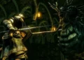 Dark Souls for Mental Health - A Dark Souls Knight fights a demonic boss in a dark dungeon, symbolizing resilience and overcoming for mental health.