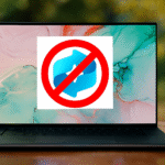 Windows Recall - Windows 11 laptop showing a crossed-out Windows Recall icon, symbolizing how to disable Windows Recall for privacy and security concerns.