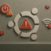 修复 Ubuntu:5 个快速恢复它的技巧 🚀 8 修复 Ubuntu - 带有警告三角形和 Wi-Fi、电源和错误图标的 Ubuntu 徽标,用于修复 Ubuntu 并解决错误。